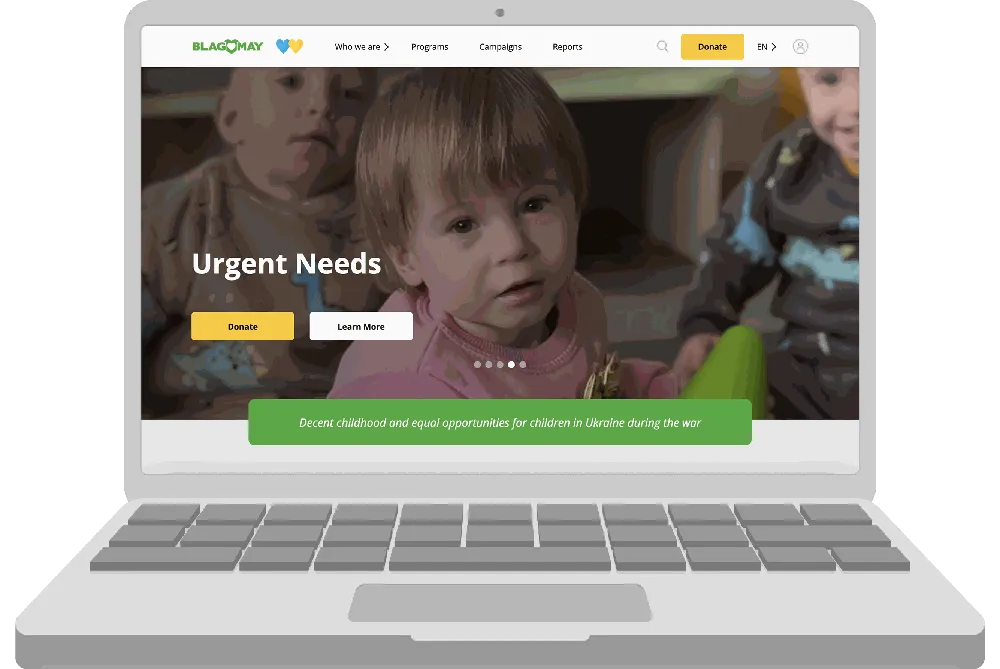CharityMay – Comprehensive Donation & Reporting Platform for a Leading Ukrainian Charity