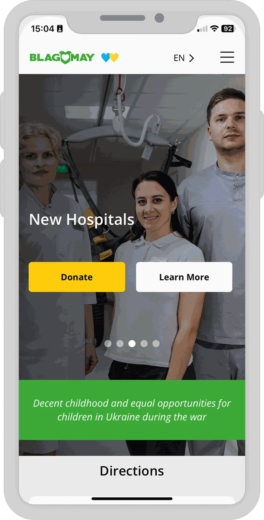 CharityMay – Comprehensive Donation & Reporting Platform for a Leading Ukrainian Charity — screen 2