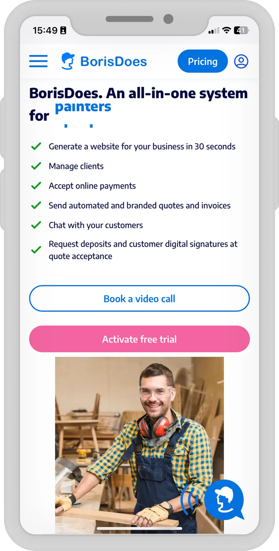 Freelance Platform for the Australian Market — screen 1
