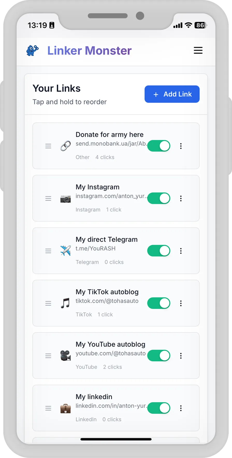 Linker Monster — AI-Powered Link Management Platform — screen 1