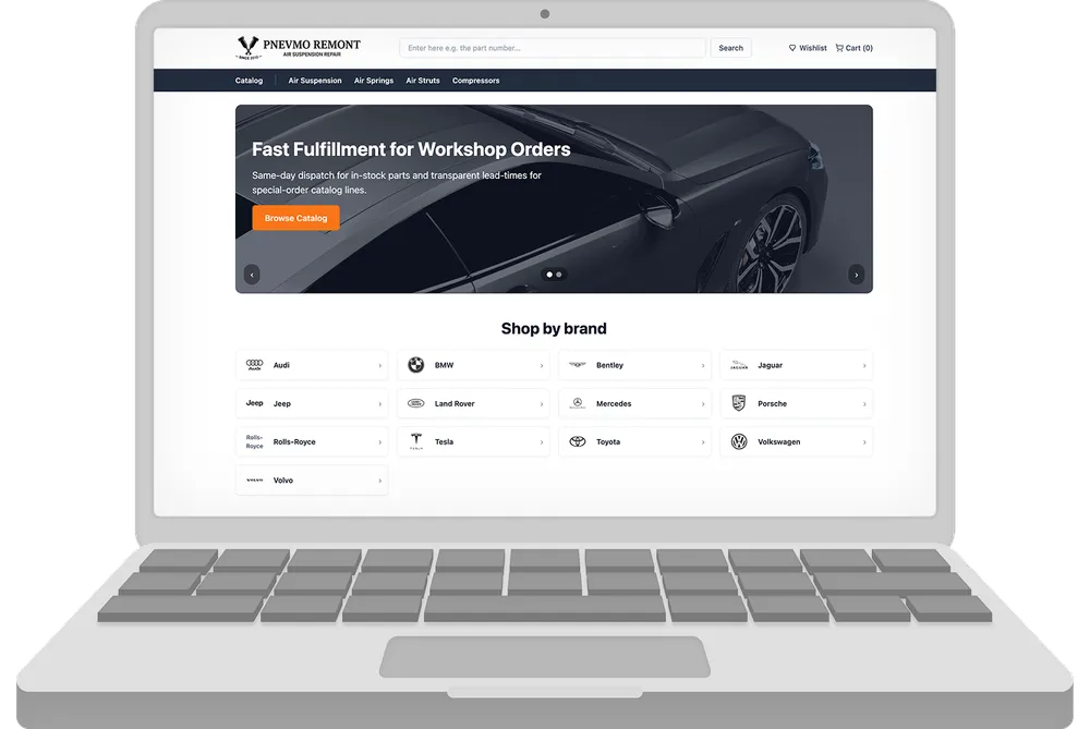 Online store for Pnevmo remont